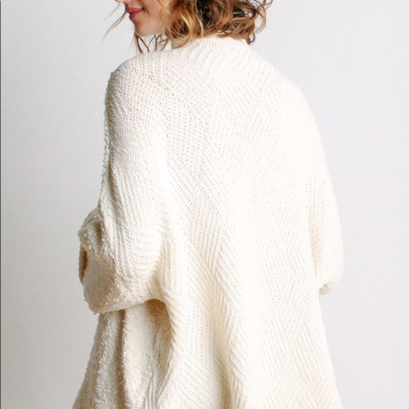 🆕️ Free People Cuddle Up Pullover Ivory - Picture 4 of 7